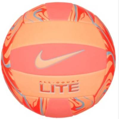 М'яч волейбольний Nike ALL COURT LITE VOLLEYBALL DEFLATED ORANGE PULSE/HOT LAVA/ALUMINUM size 5 DT1-N.100.9071.851.05