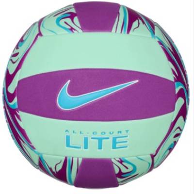 М'яч волейбольний Nike ALL COURT LITE VOLLEYBALL DEFLATED VIVID PURPLE/MINT FOAM/BALTIC BLUE size 5 DT1-N.100.9071.545.05