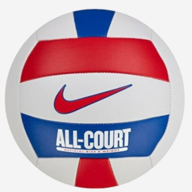 М'яч волейбольний Nike ALL COURT VOLLEYBALL DEFLATED WHITE/UNIVERSITY RED/GAME ROYAL size 5 DT1-N.100.9072.124.05, рис. 0