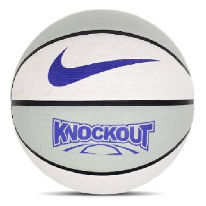 М'яч баскетбольний Nike KNOCKOUT DEFLATED LIGHT SILVER/SAIL/BLACK/DARK CONCORD size 7 DT1-N.101.4264.072.07, рис. 1