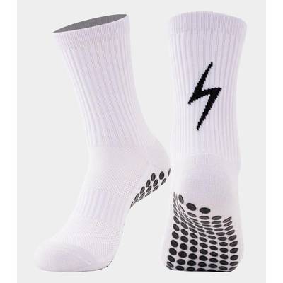 Футбольные носки для спорта-фитнес TruSox (белые) G002/lightning