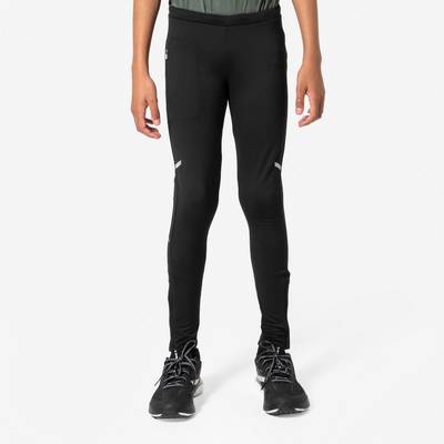 Дитячі теплі легінси для бігу KIPRUN WARM+ (чорні) 8644284 