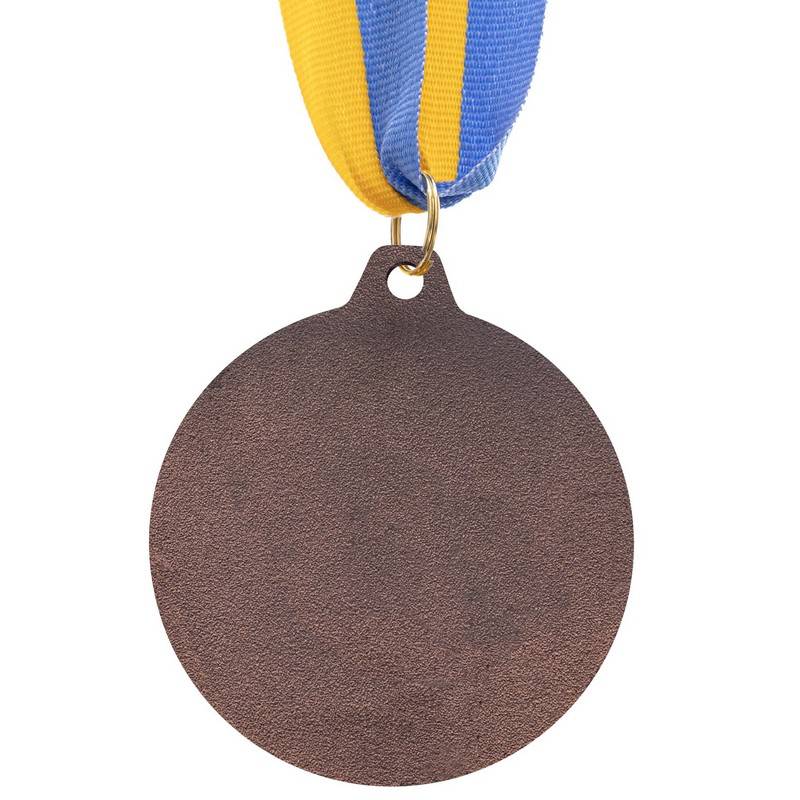 Медаль спортивна зі стрічкою WOULD d-4,5 см C-6403-3 (місце 3-бронза), рис. 1