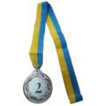 Медаль спортивна START d-6,5 см C-4327-2 місце 2-срібло (метал, 40g, на стрічці), прев. 1