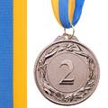 Медаль спортивная START d-6,5см C-4327-2 место 2-серебро (металл, 40g, на ленте)