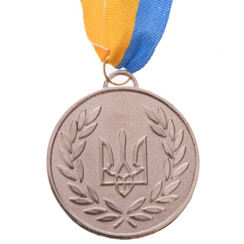 Медаль спортивная START d-6,5см C-4339-2 место 2-серебро (металл, 40g, на ленте), рис. 1