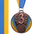 Медаль спортивная START d-6,5см C-4339-3 место 3-бронза (металл, 40g, на ленте)