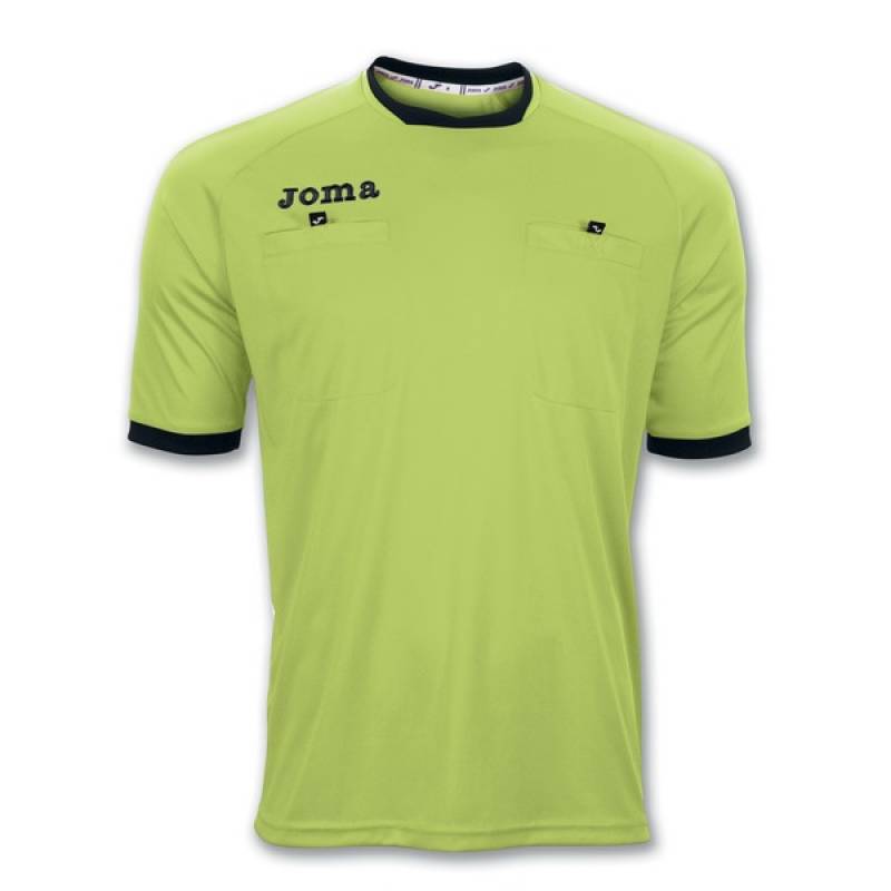 Спортивная футболка для судьи Joma Arbitro салатовая 100011.020, рис. 0