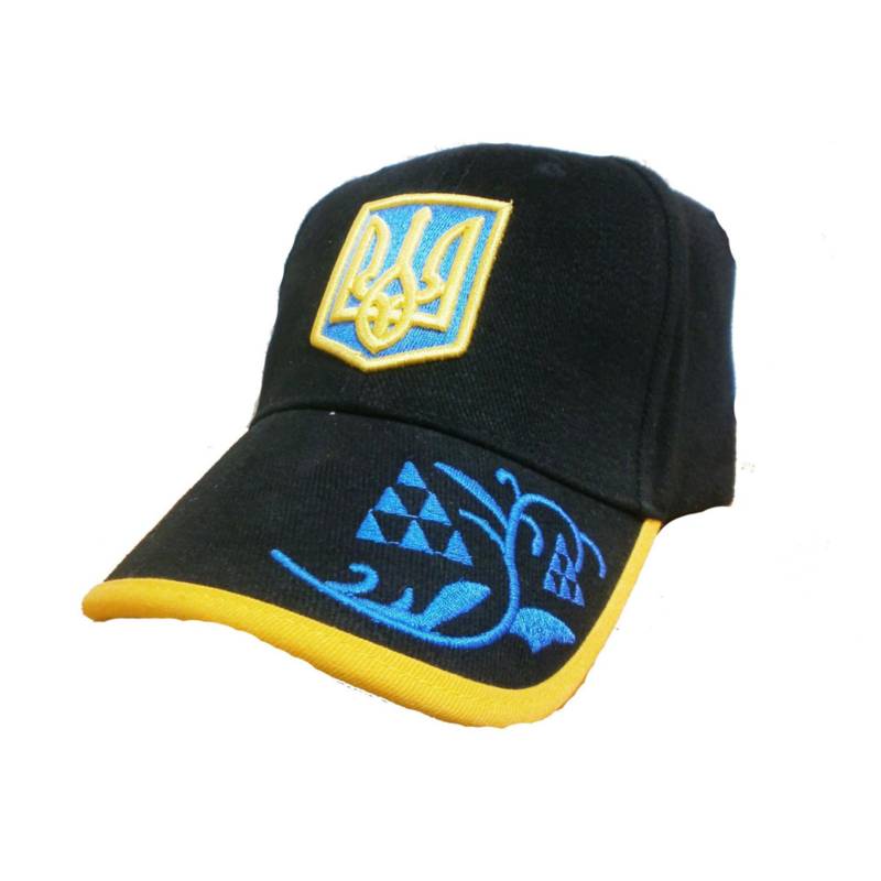 Кепка Ukraine з тризубом чорна BU91, рис. 0