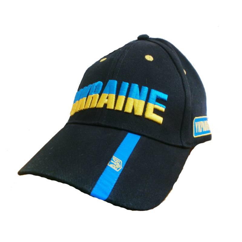 Кепка Ukraine з написом чорна UK2705-black, рис. 0