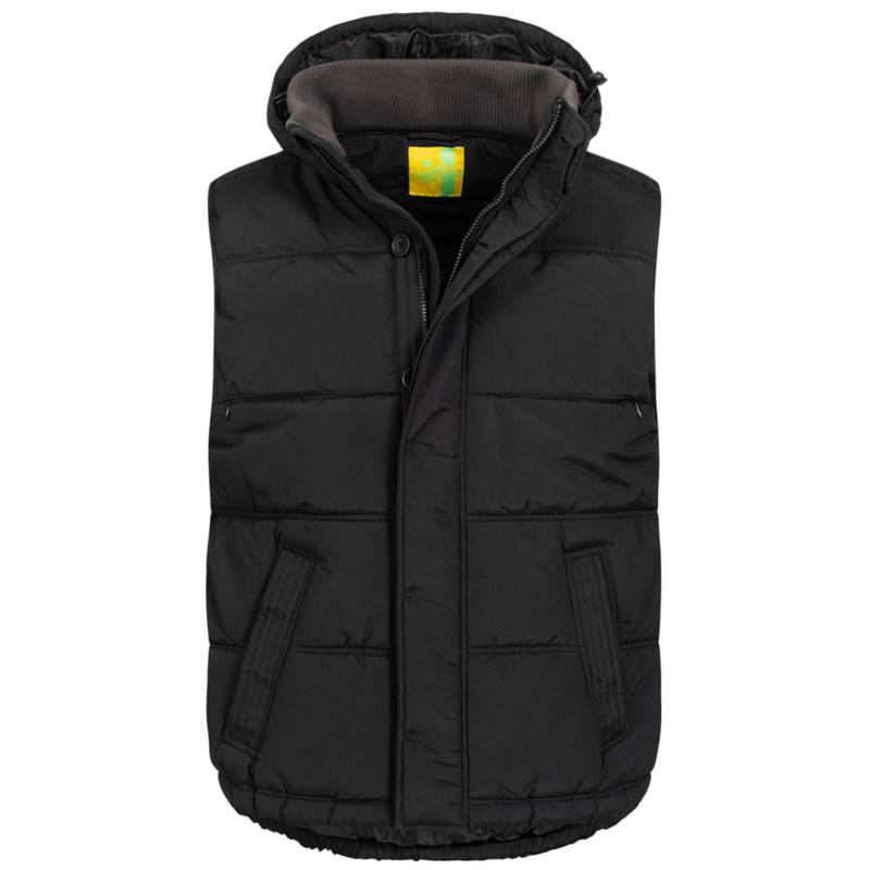 Утеплений жилет унісекс з капюшоном Lemon & Soda LEM3795-BK, рис. 0