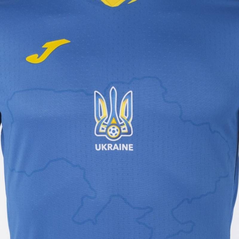 Футболка Joma сборной Украины по футболу синяя AT102404A709 сезон 2020-2024 с картой, рис. 3