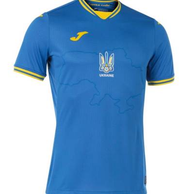 Футболка Joma збірної України з футболу синя AT102404A709 сезон 2020-2024 з картою