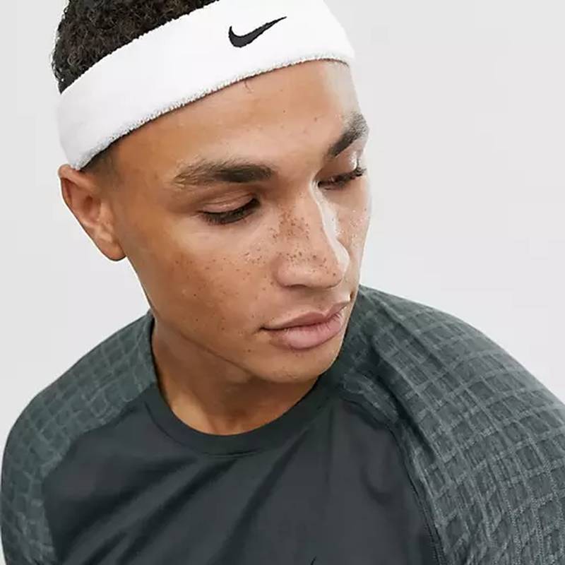 Комплект Nike повязка + напульсники (белый) NNN07-NNN04-100, рис. 2