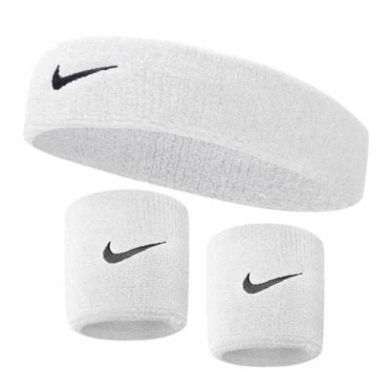 Комплект Nike повязка + напульсники (белый) NNN07-NNN04-100, рис. 0