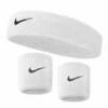 Комплект Nike пов'язка + напульсники (білий) NNN07-NNN04-100, прев. 0