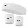 Комплект Nike повязка + напульсники (белый) NNN07-NNN04-100, прев. 0