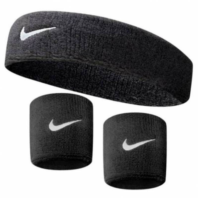 Комплект Nike пов`язка + напульсники (чорний) NNN07-NNN04-010, рис. 0