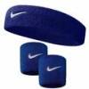Комплект Nike Повязка + напульсники (синий) NNN07-NNN04-402, прев. 0