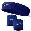 Комплект Nike Повязка + напульсники (синий) NNN07-NNN04-402, прев. 0