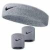 Комплект Nike пов`язка + напульсники (сірий) NNN07-NNN04-051, прев. 0
