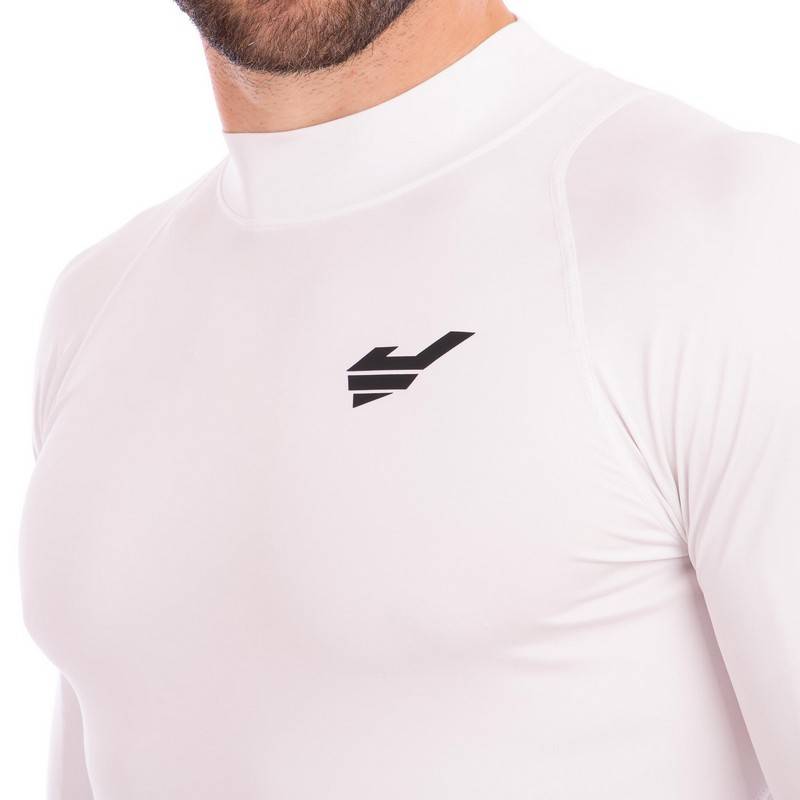 Футболка компрессионная мужская с длинным рукавом JASONS SPORT L-809-WHITE, рис. 2