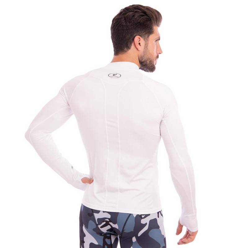 Футболка компрессионная мужская с длинным рукавом JASONS SPORT L-809-WHITE, рис. 3