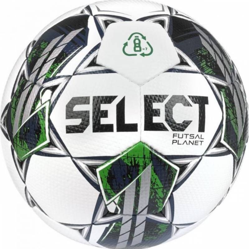 Футзальний м'яч Select Futsal Planet v22 біло-зелений 103346-327, рис. 0