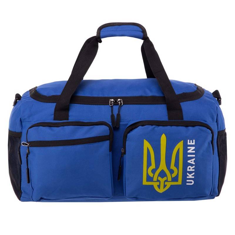 Сумка спортивная UKRAINE GA-0014 синяя, рис. 1