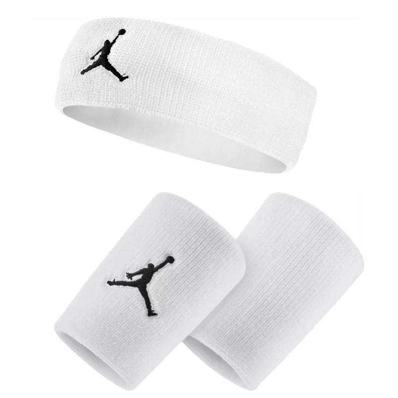 Комплект Nike Air Jordan Jumpman повязка+напульсники JKN00-JKN01-101 белый, рис. 0