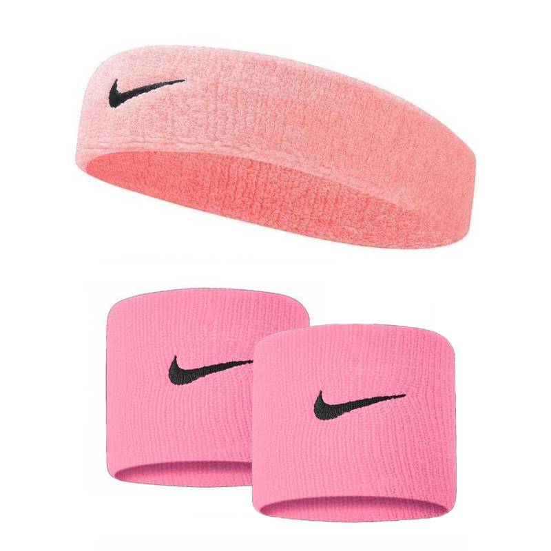 Комплект Nike повязка+напульсники нежно-розовый N0001544-N0001565-677, рис. 0