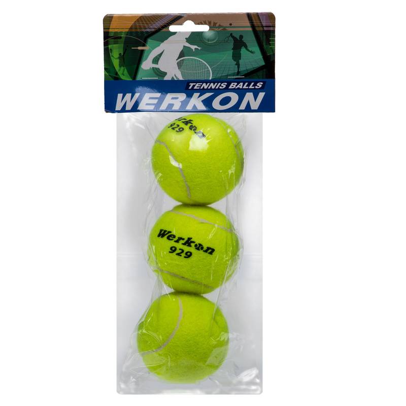 Мяч для большого тенниса Werkon (1шт) 9573-1, рис. 2