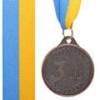 Медаль спортивная с лентой UKRAINE C-9293-3 бронза