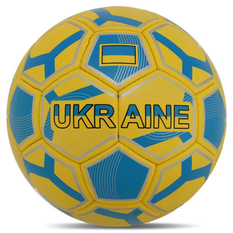 Мяч футбольный UKRAINE BALLONSTAR FB-8555 №5 сшит вручную, рис. 0