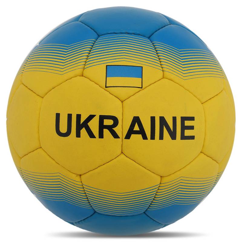 М'яч футбольний UKRAINE BALLONSTAR FB-8556 №5 пошитий вручну, рис. 0