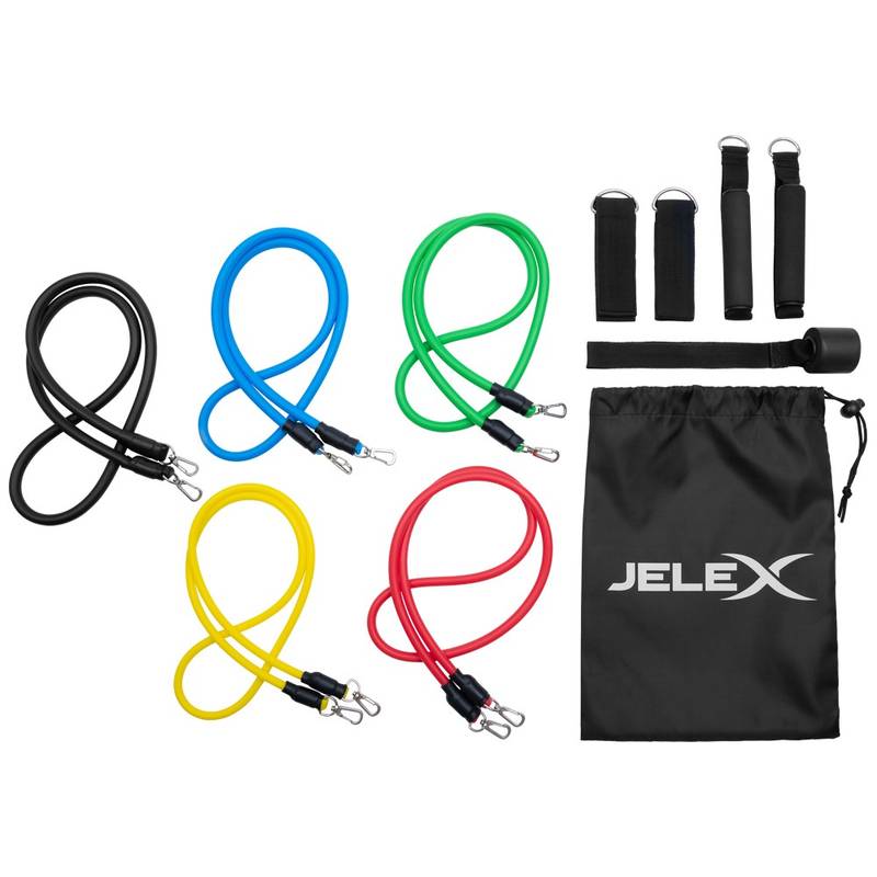 Набор эспандеров фитнеса JELEX Resistance, 11 шт. 76108745-76108737, рис. 0