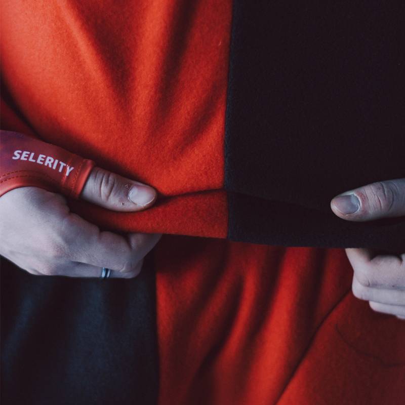 Мужская флисовая теплая пижама красно-чёрная oversize + ПАТЧ на выбор Selerity pn01rb, рис. 6