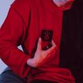 Мужская флисовая теплая пижама красно-чёрная oversize + ПАТЧ на выбор Selerity pn01rb, прев. 2