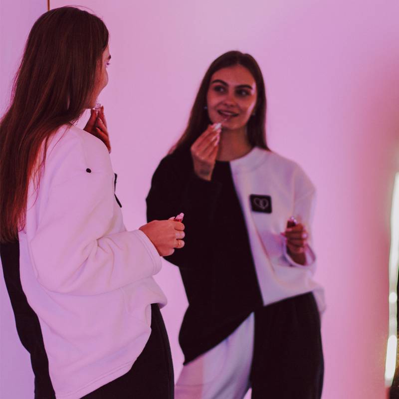 Женская флисовая теплая пижама бело-чёрная oversize + ПАТЧ на выбор Selerity pn01wb, рис. 8