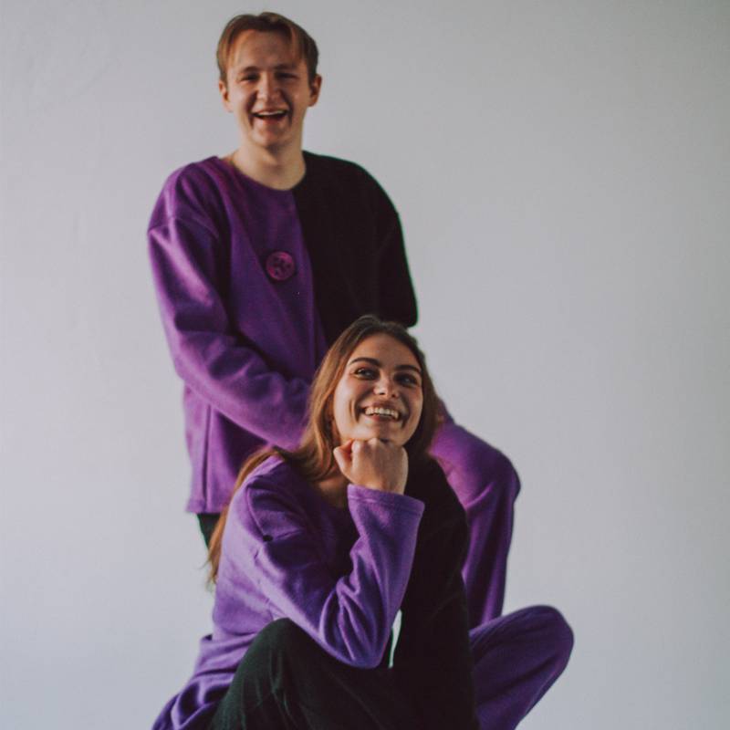 Жіноча флісова тепла піжама фіолетово-чорна oversize + ПАТЧ на вибір Selerity pn01vb, рис. 4