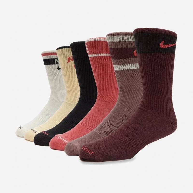 Набір шкарпеток Nike DX7670-909 6 пар Коричневий/Мультиколор, рис. 0