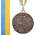 Медаль спортивная с лентой CUP C-6208-3 бронза