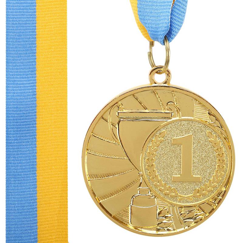 Медаль спортивна зі стрічкою CUP C-6208-1 золото, рис. 0