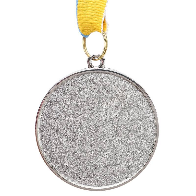 Медаль спортивная с лентой CUP C-6208-2 серебро, рис. 1